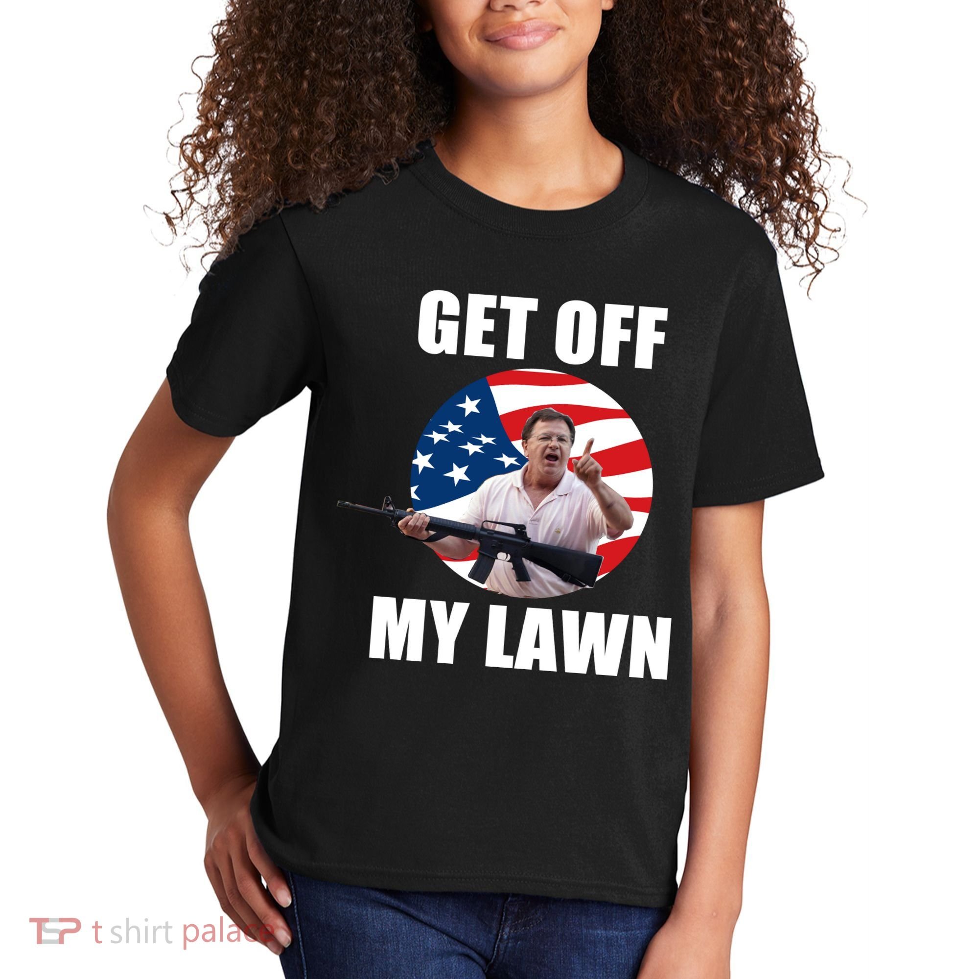 Get Off My Lawn Ken And Karen Kids T-Shirt