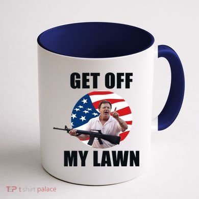 Get Off My Lawn Ken And Karen Coffee Mug back