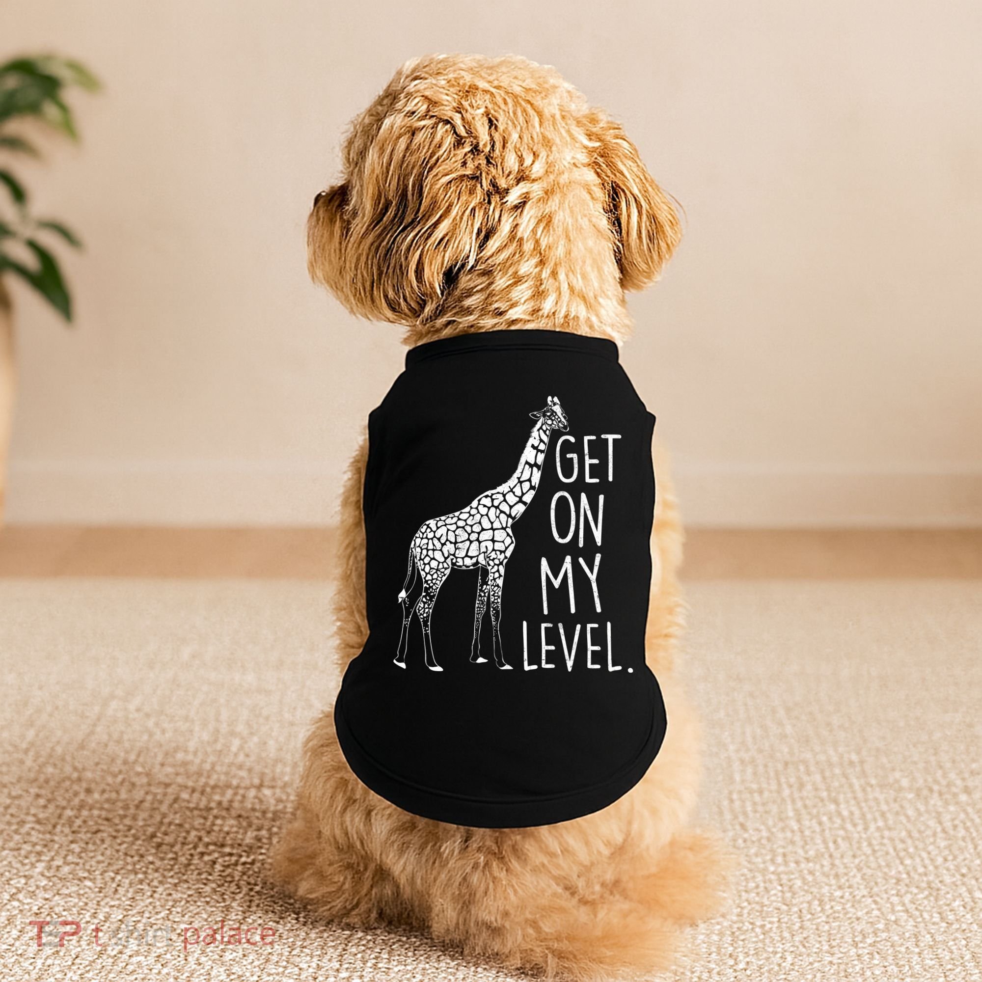 Get On My Level Giraffe Doggie Tank