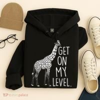 Get On My Level Giraffe Hoodie thumb 4