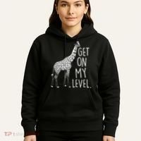 Get On My Level Giraffe Hoodie thumb 5
