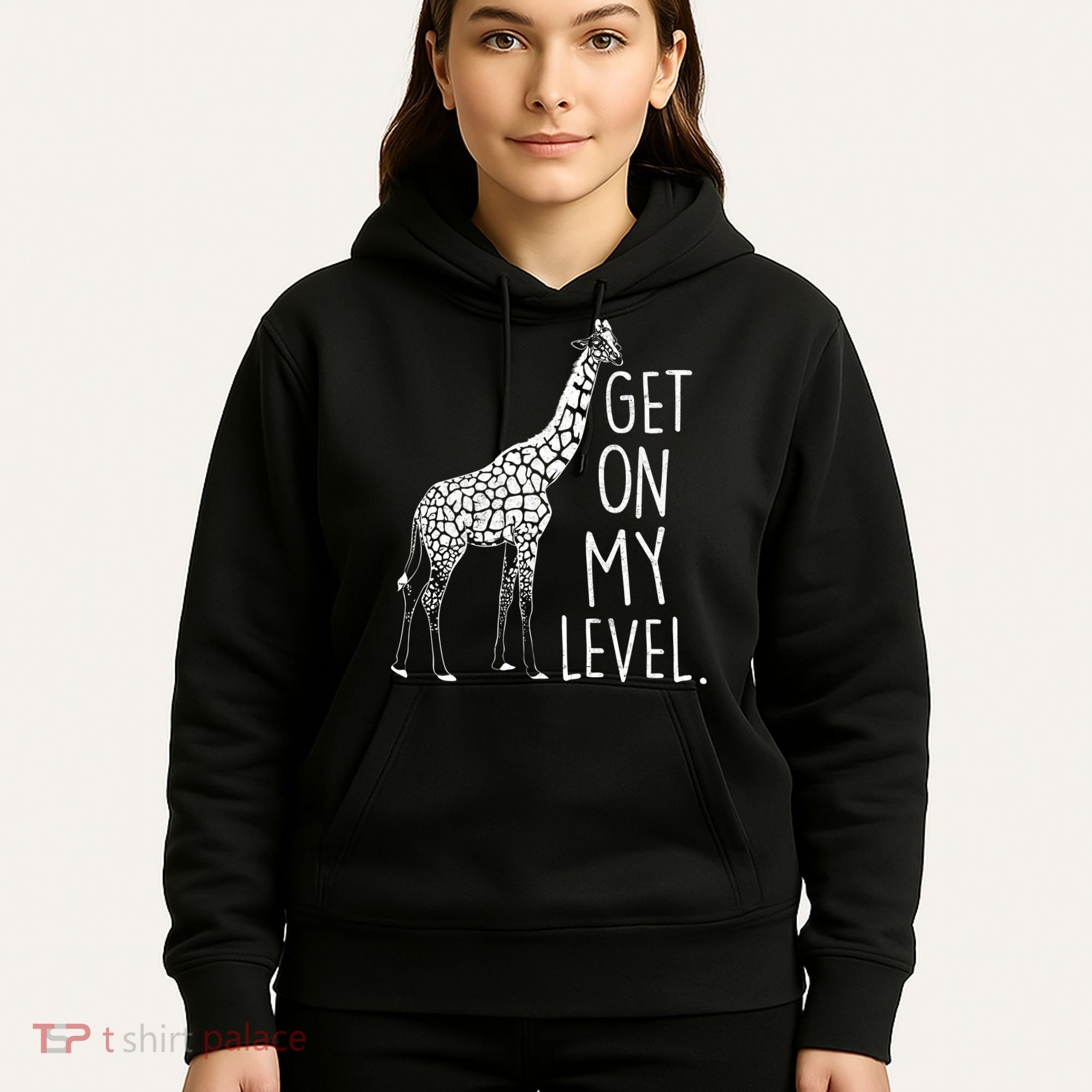 Get On My Level Giraffe Hoodie