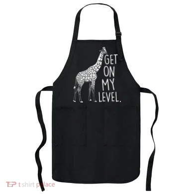 Get On My Level Giraffe Apron