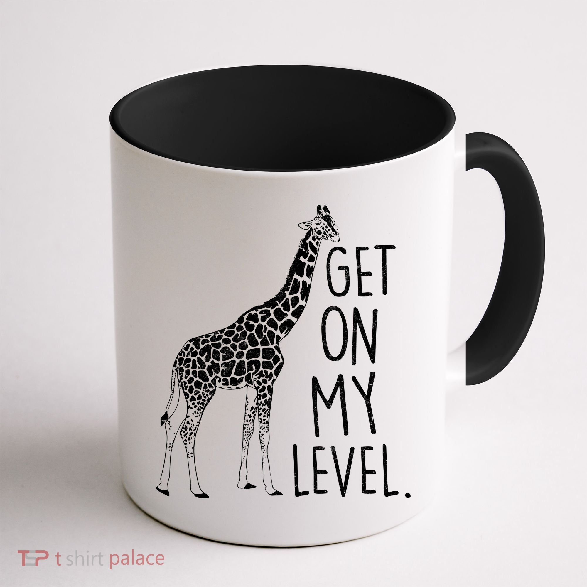 Get On My Level Giraffe Coffee Mug
