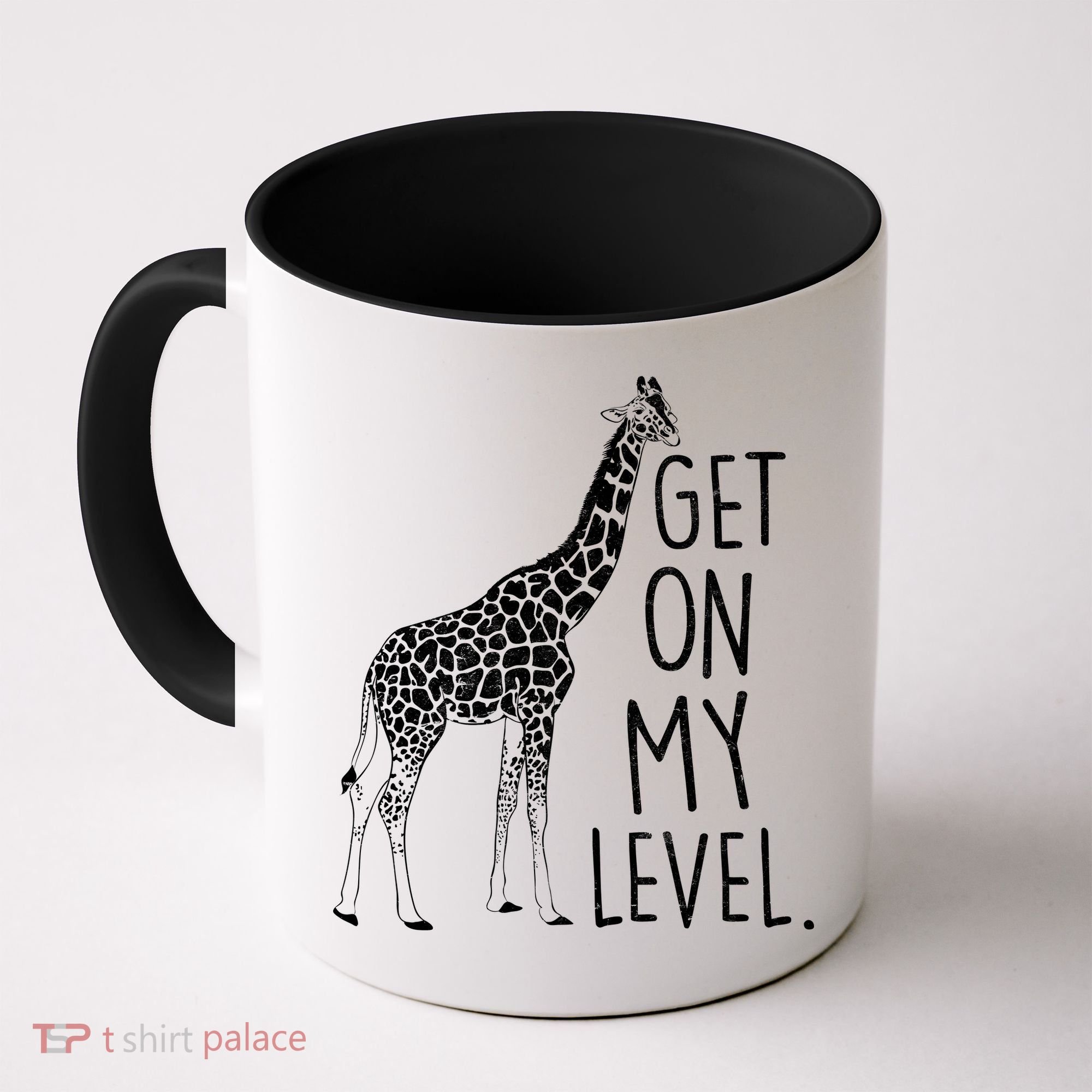 Get On My Level Giraffe Coffee Mug