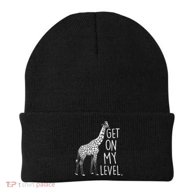 Get On My Level Giraffe Beanie