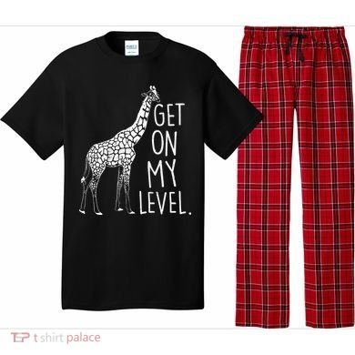 Get On My Level Giraffe Pajama Set
