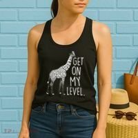 Get On My Level Giraffe Women's Tank Top thumb 2