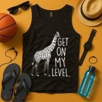Get On My Level Giraffe Tank Top thumb 4