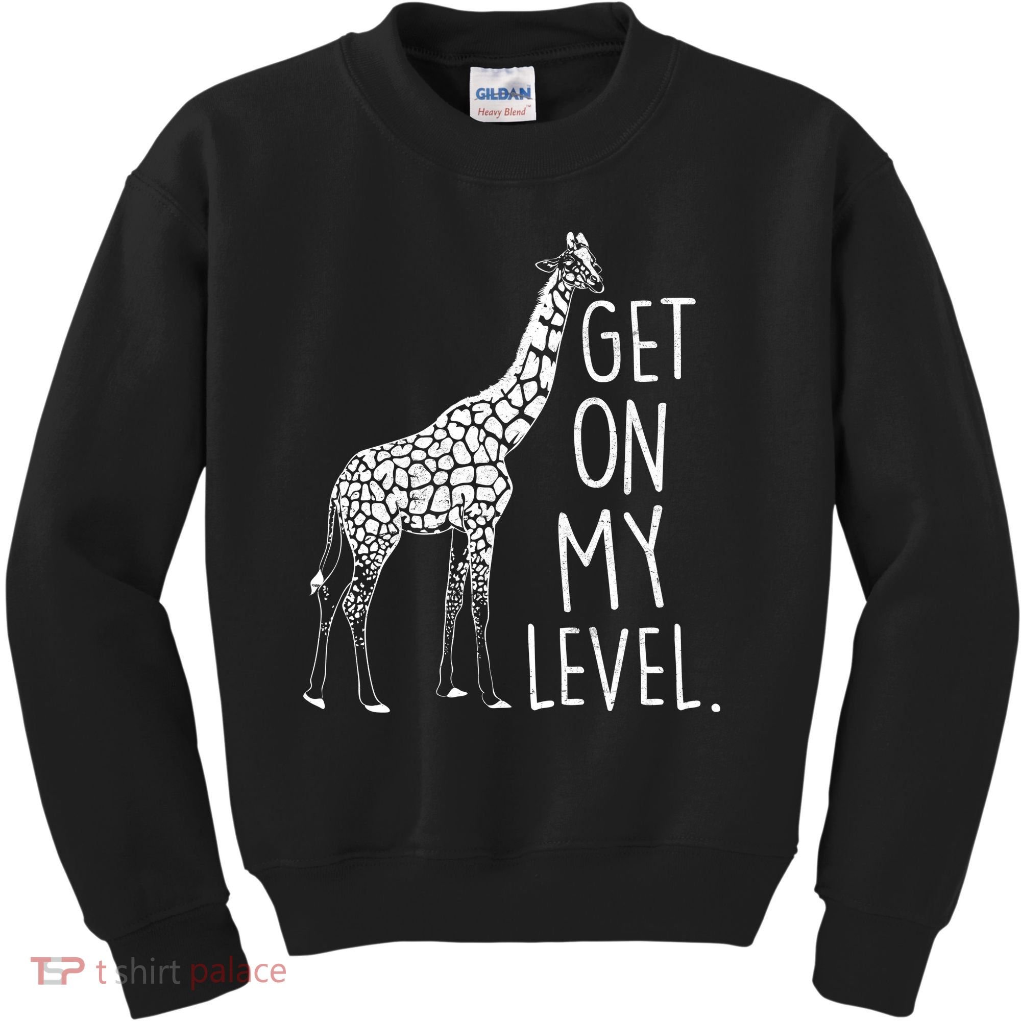 Get On My Level Giraffe Kids Sweatshirt