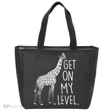 Get On My Level Giraffe Tote Bag