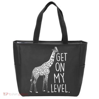 Get On My Level Giraffe Tote Bag