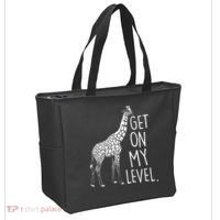 Get On My Level Giraffe Tote Bag thumb 2