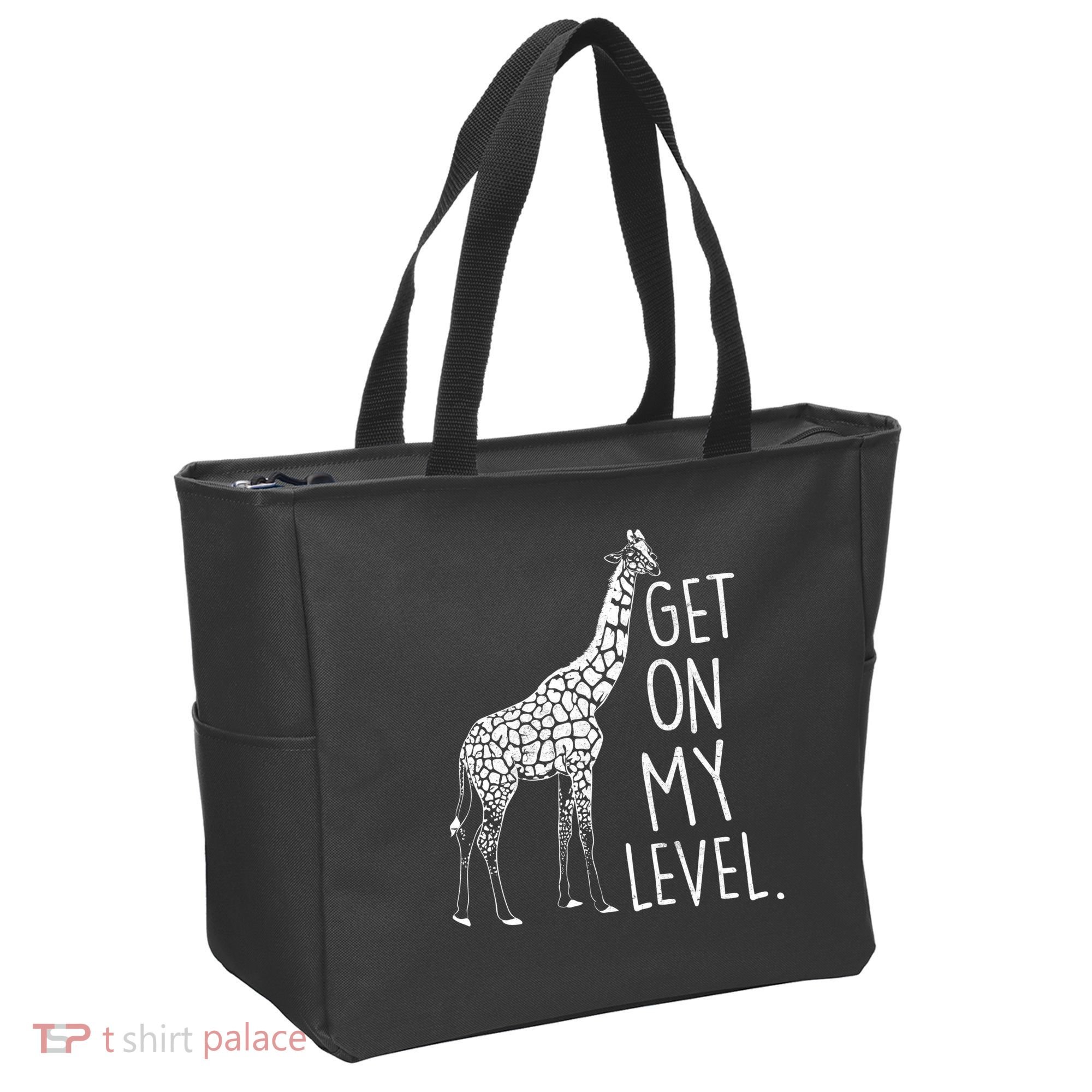 Get On My Level Giraffe Tote Bag