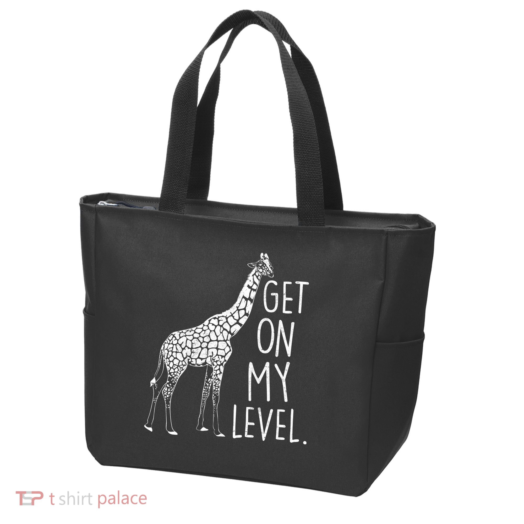 Get On My Level Giraffe Tote Bag