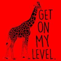 Get On My Level Giraffe Santa Hat thumb 1