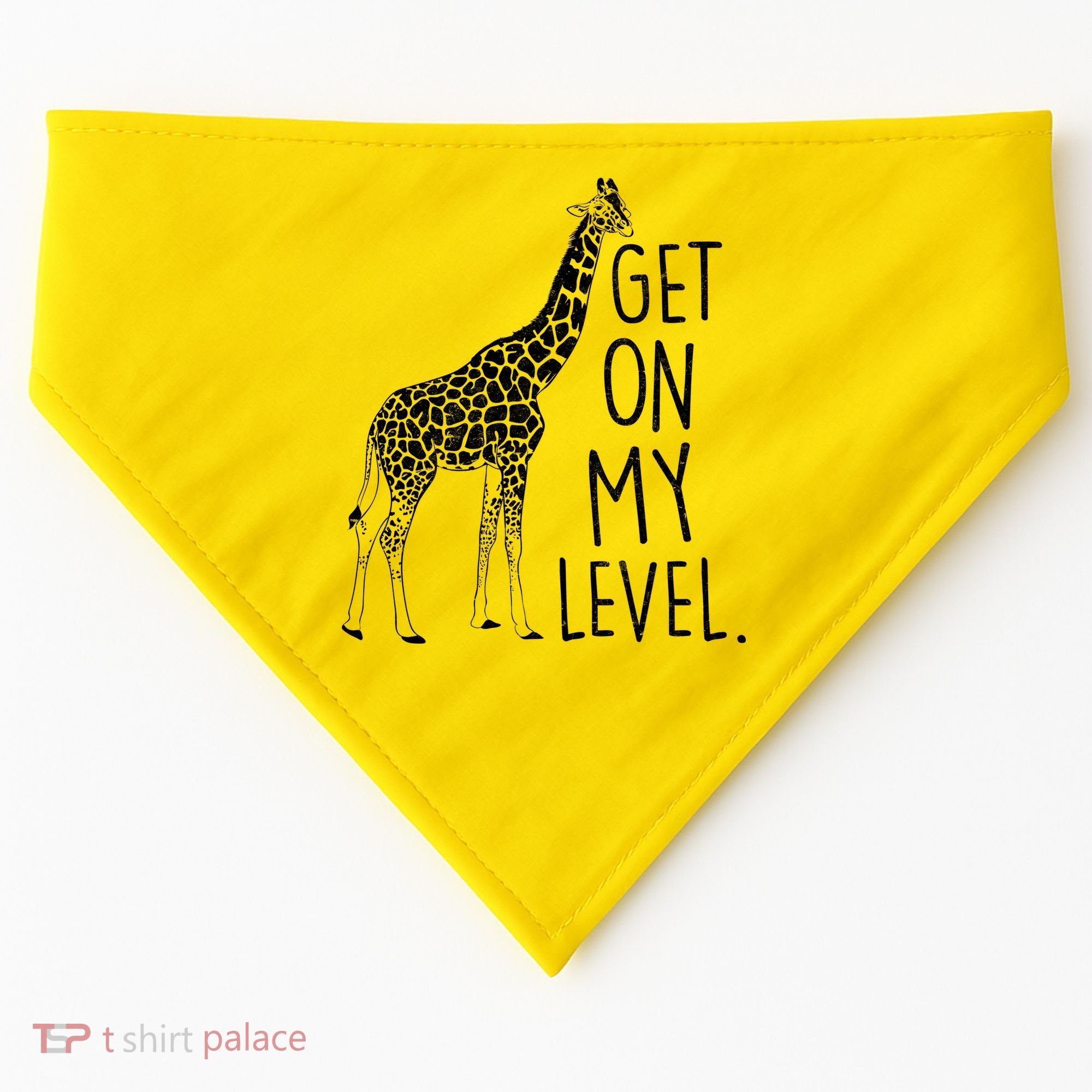 Get On My Level Giraffe USA-Made Doggie Bandana