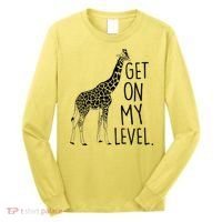Get On My Level Giraffe Long Sleeve Shirt thumb 0