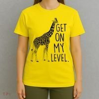 Get On My Level Giraffe T-Shirt thumb 4