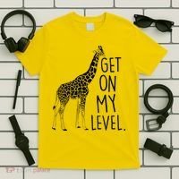 Get On My Level Giraffe T-Shirt thumb 5