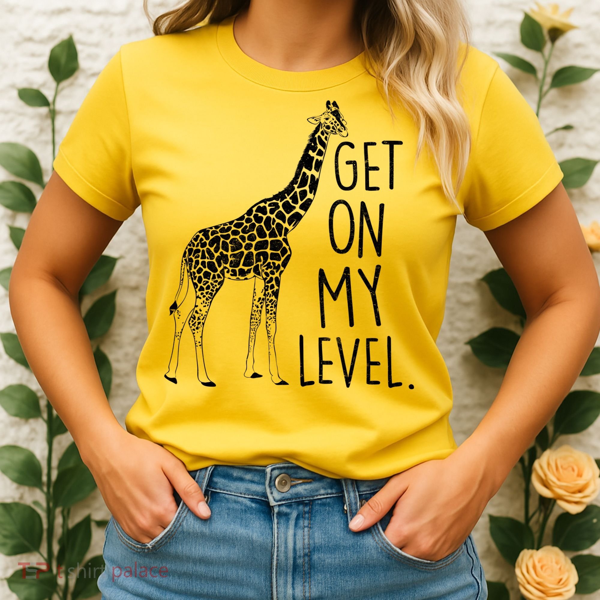 Get On My Level Giraffe Women's T-Shirt