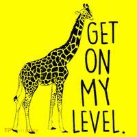 Get On My Level Giraffe Women's T-Shirt thumb 6