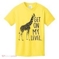 Get On My Level Giraffe Kids T-Shirt thumb 0