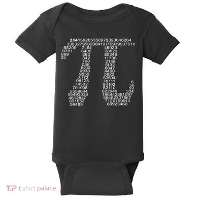 Get Pi Math Geek Baby Bodysuit