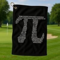 Get Pi Math Geek Golf Towel thumb 1