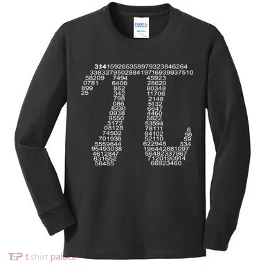 Get Pi Math Geek Kids Long Sleeve Shirt