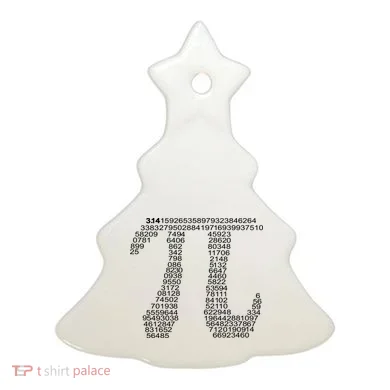 Get Pi Math Geek Ceramic Ornament
