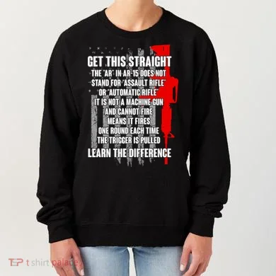 Get This Straight AR-15 US Flag Women's Sweatshirt