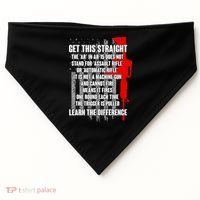 Get This Straight AR-15 US Flag USA-Made Doggie Bandana thumb 0