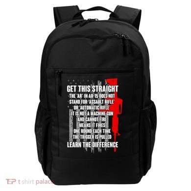Get This Straight AR-15 US Flag Backpack