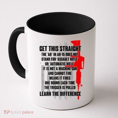 Get This Straight AR-15 US Flag Coffee Mug
