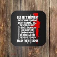 Get This Straight AR-15 US Flag Coaster thumb 0