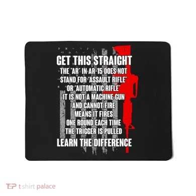 Get This Straight AR-15 US Flag Mousepad