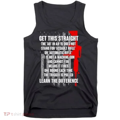 Get This Straight AR-15 US Flag Tank Top