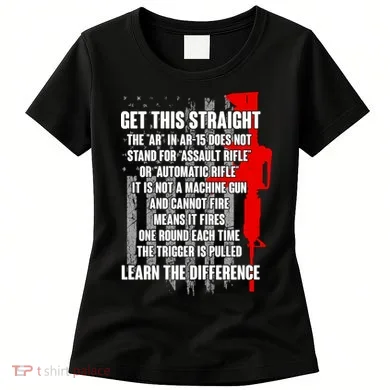 Get This Straight AR-15 US Flag Women's T-Shirt
