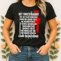 Get This Straight AR-15 US Flag Women's T-Shirt thumb 2