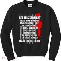 Get This Straight AR-15 US Flag Kids Sweatshirt thumb 0