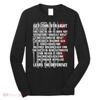Get This Straight Learn the Difference AR-15 Long Sleeve Shirt thumb 0