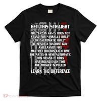 Get This Straight Learn the Difference AR-15 T-Shirt thumb 0