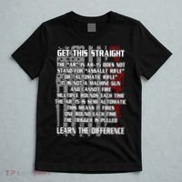 Get This Straight Learn the Difference AR-15 T-Shirt thumb 5