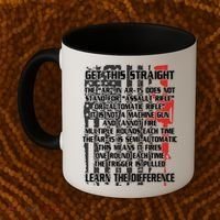 Get This Straight Learn the Difference AR-15 Coffee Mug thumb 2