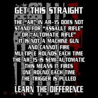 Get This Straight Learn the Difference AR-15 Women's Hoodie thumb 2