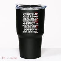 Get This Straight Learn the Difference AR-15 Tumbler thumb 0