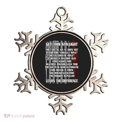 Get This Straight Learn the Difference AR-15 Ornament