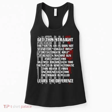 Get This Straight Learn the Difference AR-15 Women's Tank Top