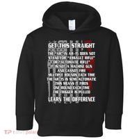 Get This Straight Learn the Difference AR-15 Toddler Hoodie thumb 0